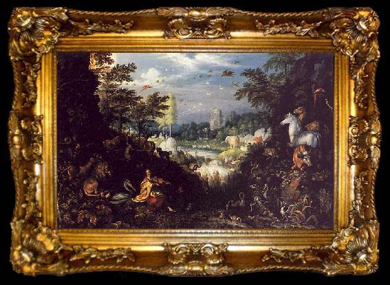 framed  Roelandt Savery Orpheus, ta009-2